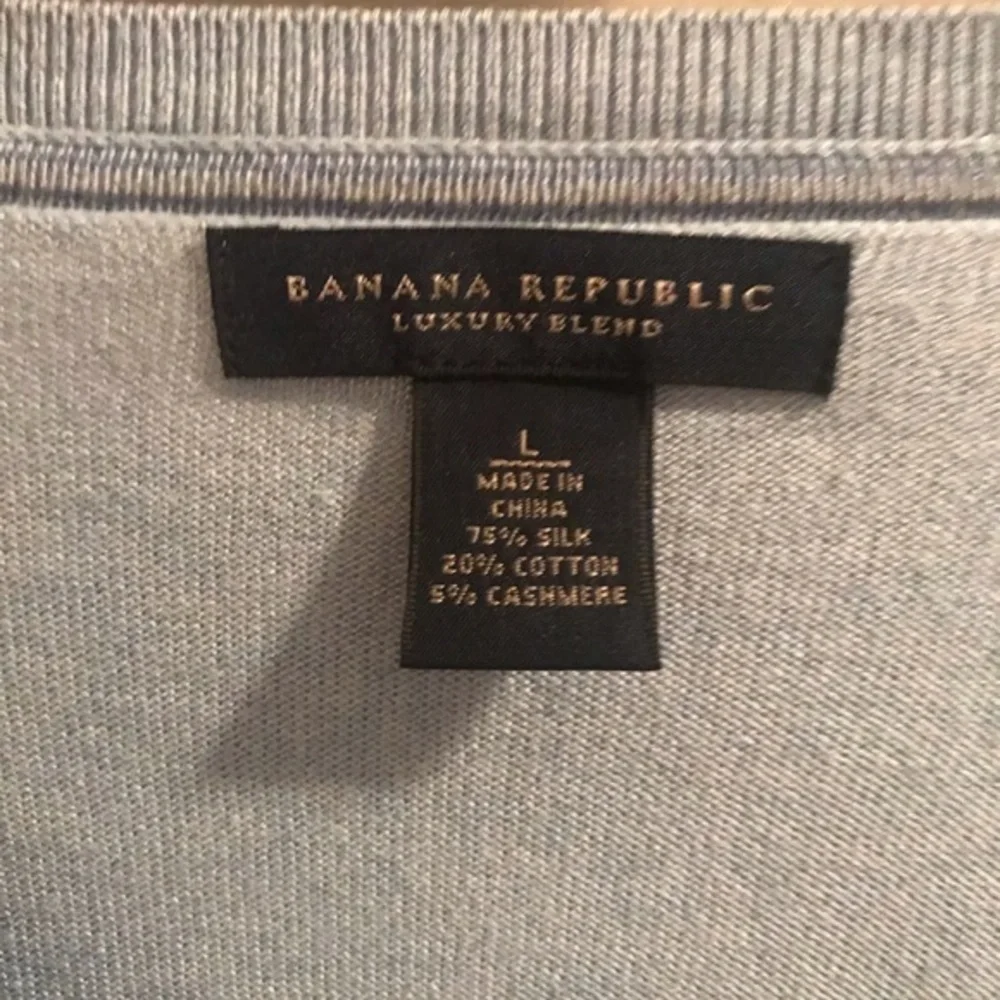 Banana Republic Men's Silk Cashmere V-neck Sweater